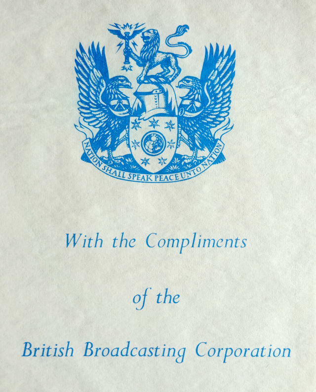 1972 BBC compliments slip