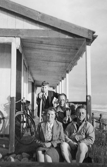 On the verandah at Latona, 1944; picture supplied by Tom Dalzell