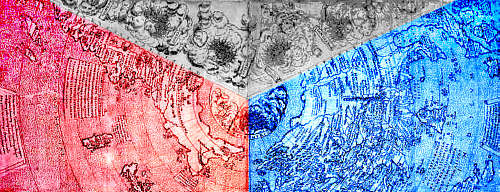 Northern regions on the Contarini world map, 1506