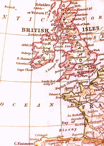 The seas around Britain and France