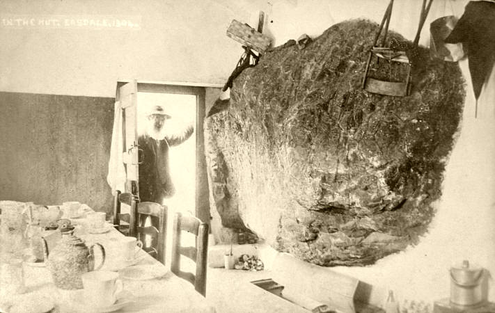 Mr Wilson and the boulder wall, c1908, by Bells of Ambleside