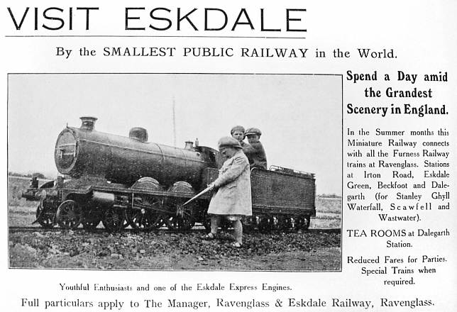 Eskdale Railway advert, 1920
