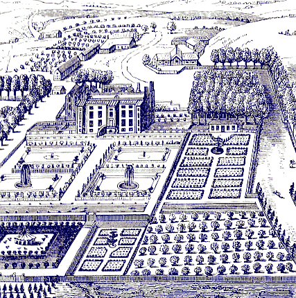 Haigh Hall by Kip, c1700