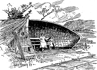 Two very small people waiting at Miteside station