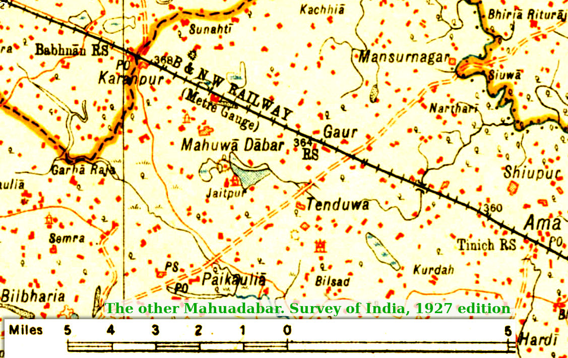 The other Mahua Dabar, Survey of India, 1927