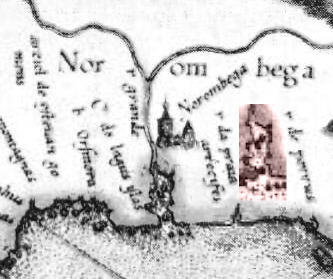 from Mercator world map, 1569