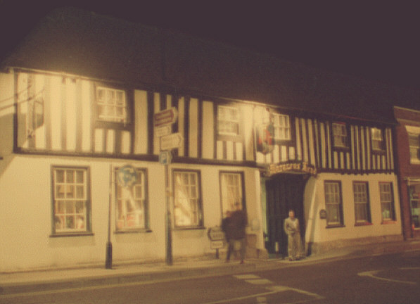 Nottinghamshire, England. Spring 1997. The Saracen's Head Inn, Southwell.