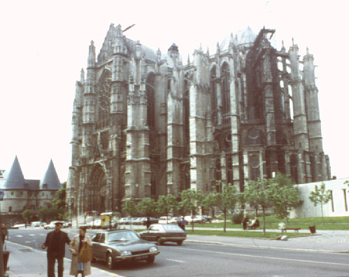 Pays de Bray, France. Spring 1985. The surviving fragment of the cathedral at Beauvais.