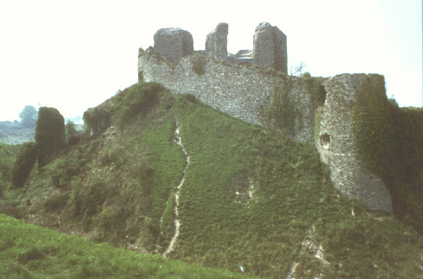 Pays de Bray, France. Spring 1985. Keep of castle (chateau) at Arques-la-Bataille.