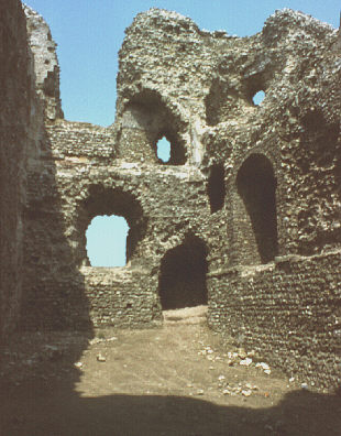 Pays de Bray, France. Spring 1985. Ruins in castle (chateau) at Arques-la-Bataille.