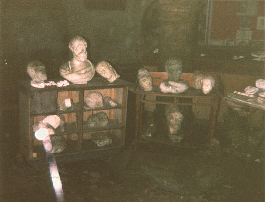 Londonderry coast, Northern Ireland. Summer 1988. The basement of the Mussenden Temple, Downhill.