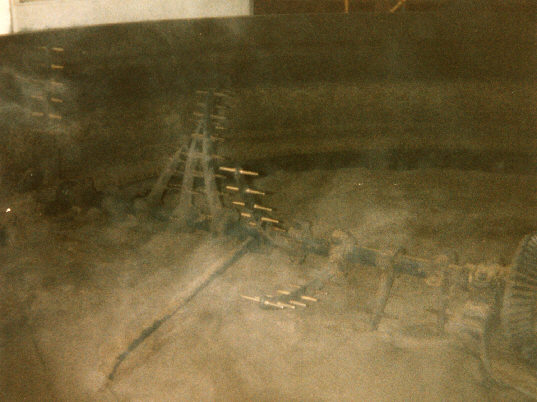Antrim coast, Northern Ireland. Summer 1988. Making whiskey at Bushmills Distillery.