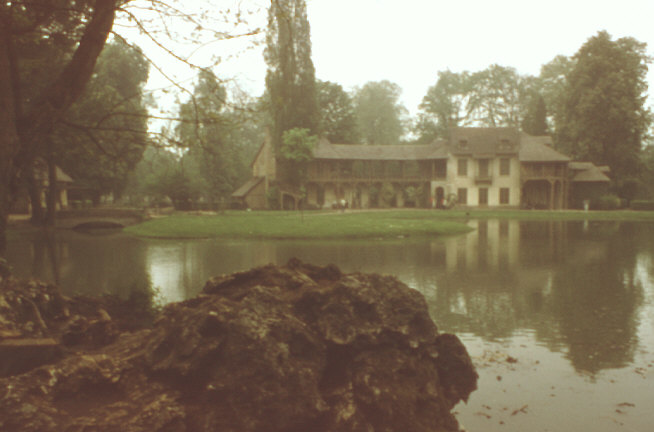 Versailles, France. Spring 1985. Queen Marie Antoinette's rustic hamlet.