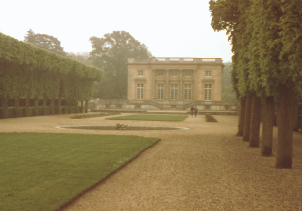 Versailles, France. Spring 1985. The Petit Trianon palace.