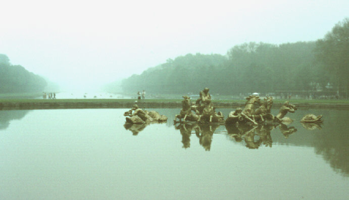 Versailles, France. Spring 1985. The Basin of Apollo, west of the main palace (chateau).