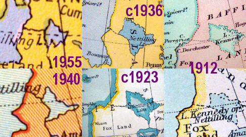 Lake in 20th century atlases