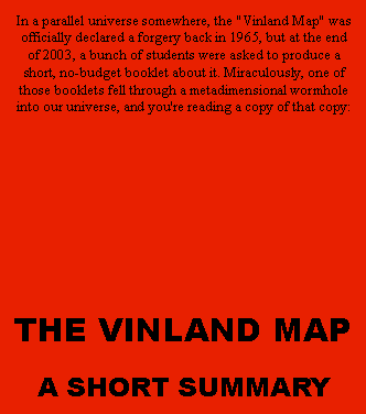 The Vinland Map: A Short Summary [cover artwork]