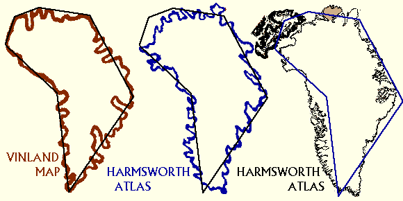 VM and 20th century Greenland outlines with comparison frame