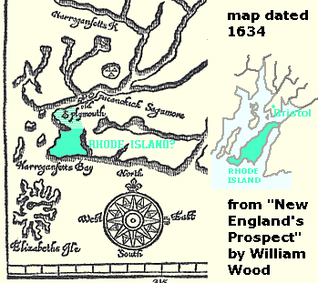 from William Wood's map, 1634